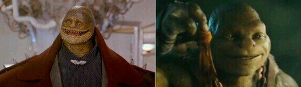 Otro comparó a Michelangelo con uno de los Goombas de la película "Super Mario Bros." (1993).
