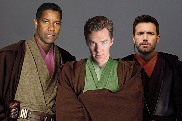Denzel Washington, Benedict Cumberbatch y Ben Affleck... son tres actores que no fueron mencionados como parte del elenco.  Montaje:  Joz Terra.